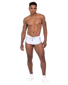 Mens Pride Collection: Lightweight Mesh Vinyl Runner Shorts for Ultimate Comfort and Performance
