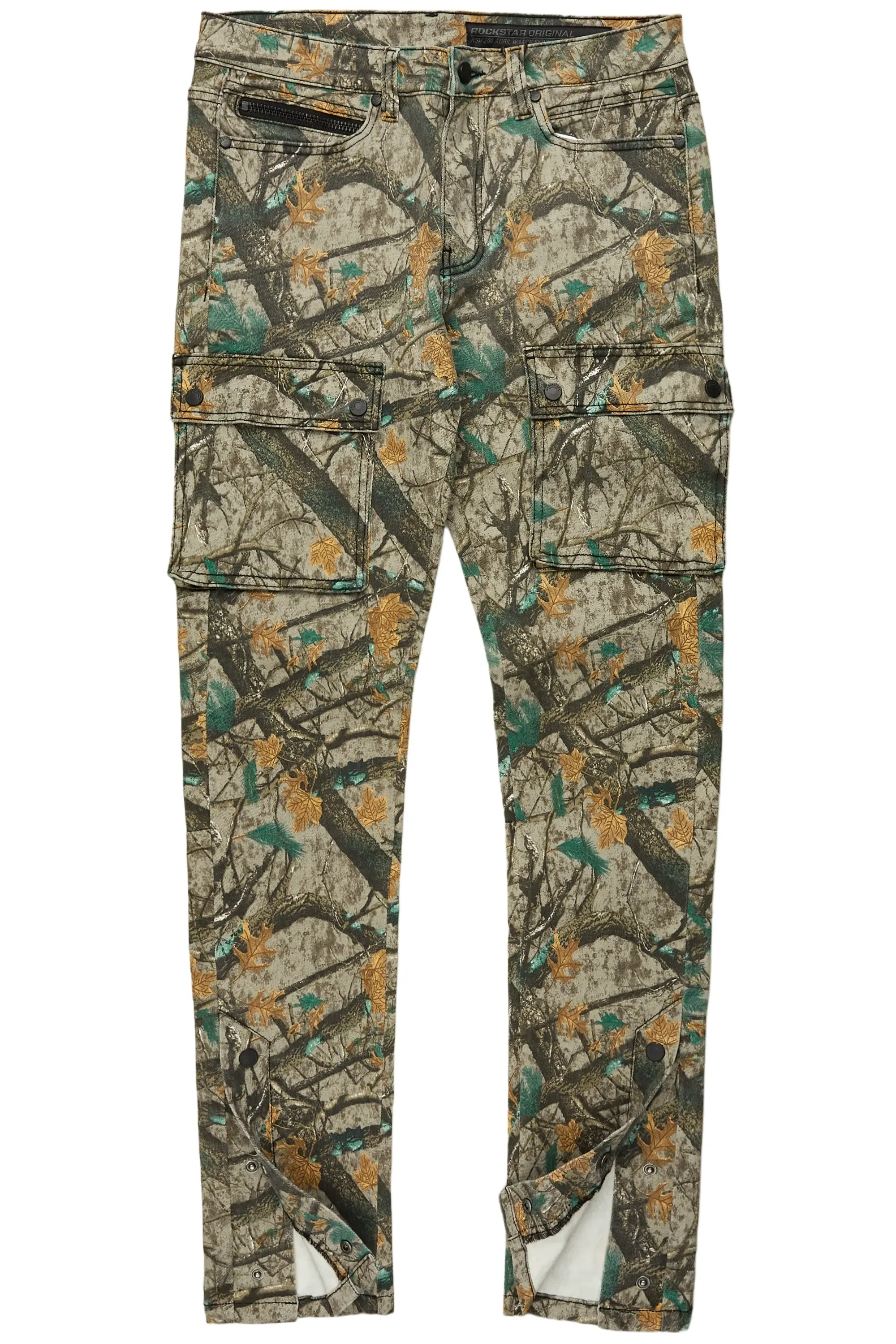 Adril Brown Tree Camo Skinny Fit Jeans - Stylish and Comfortable TrueFit Denim