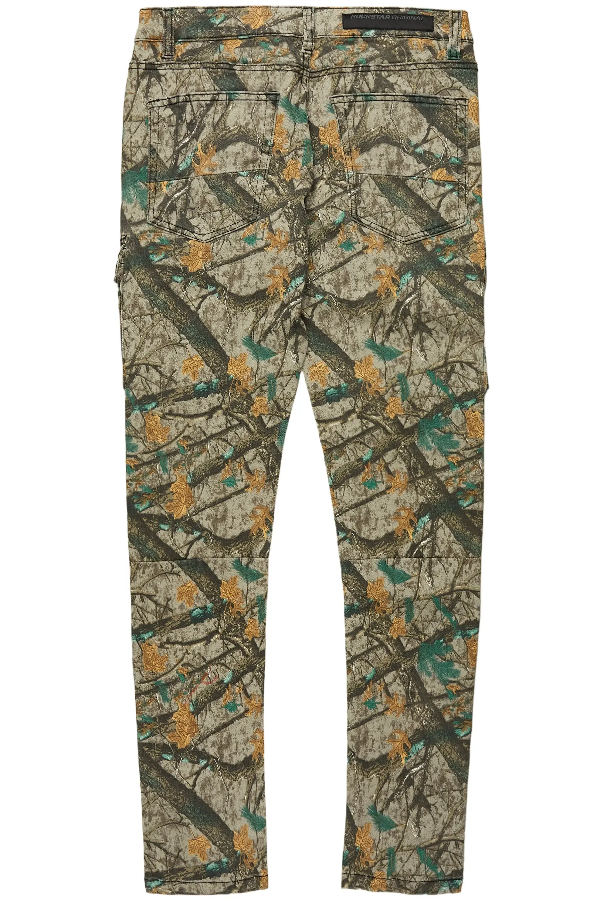 Adril Brown Tree Camo Skinny Fit Jeans - Stylish and Comfortable TrueFit Denim