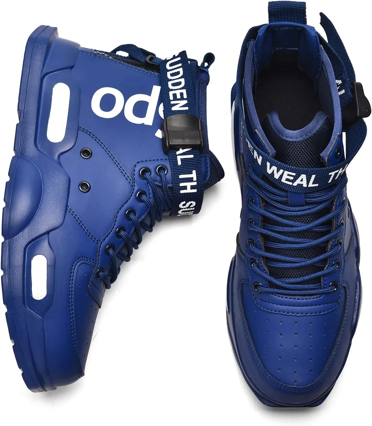 Ahico Mens Fashion Sneakers High Top Walking Shoes Sport Athletic Casual Shoe Vogue Stylish Men