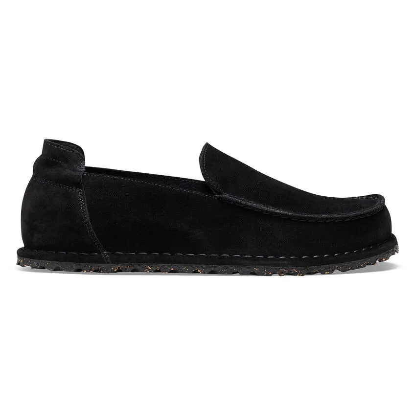 Birkenstock Womens Utti Suede Leather Sandals, Black, Narrow Fit