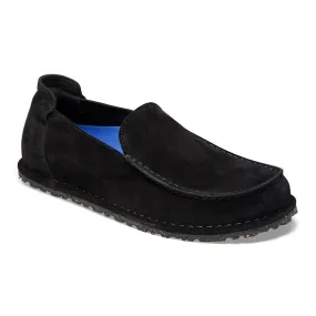Birkenstock Womens Utti Suede Leather Sandals, Black, Narrow Fit