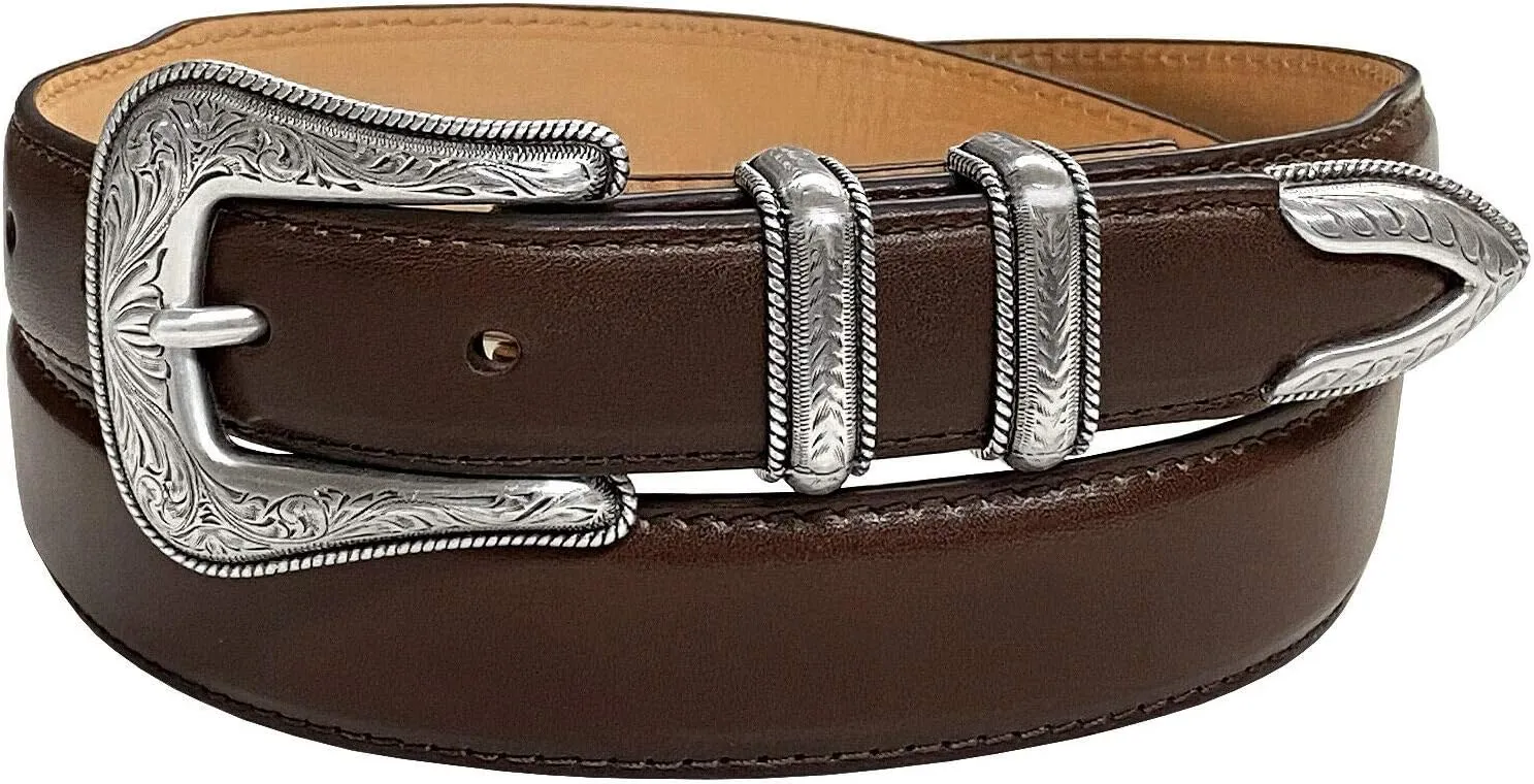 Brenton Genuine Full-Grain Cowhide Leather Dress Belt 1-1/8"(30mm) taper down to 1"(25mm) wide or Belt Strap only