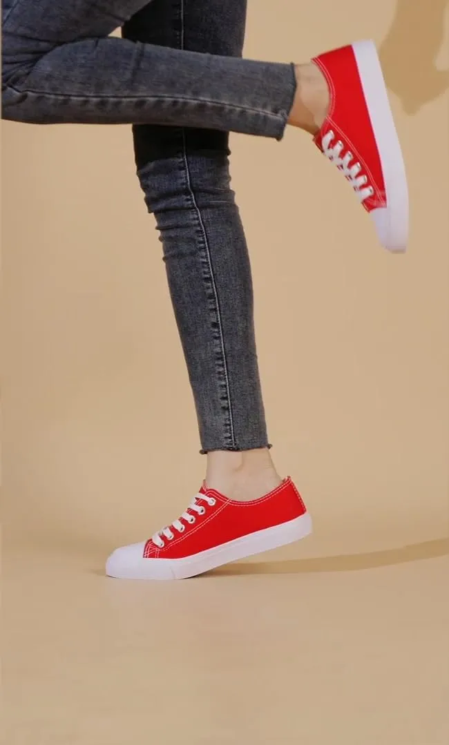 Canvas Shoes for Women Casual Low Top Sneakers Fashion Womens Tennis Shoes for Everyday Wear