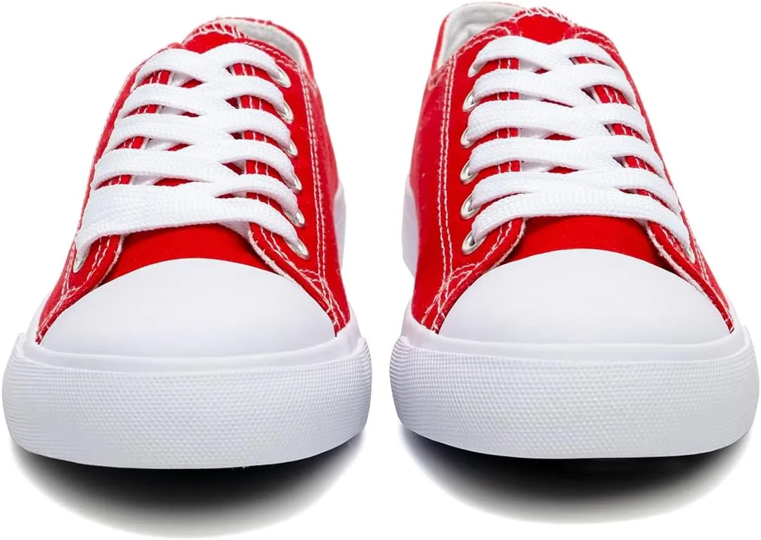 Canvas Shoes for Women Casual Low Top Sneakers Fashion Womens Tennis Shoes for Everyday Wear