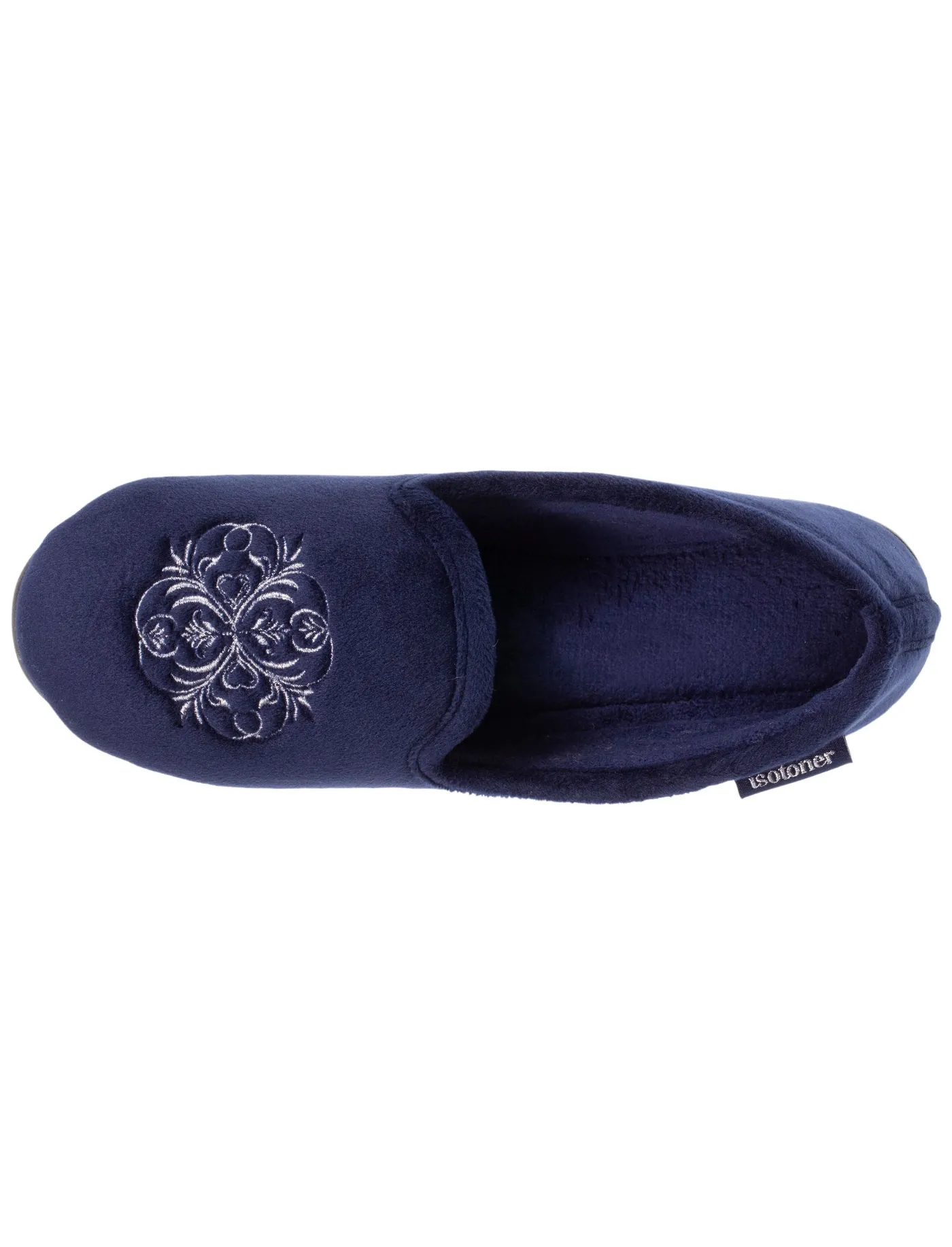 Chaussons charentaises Femme Marine blason