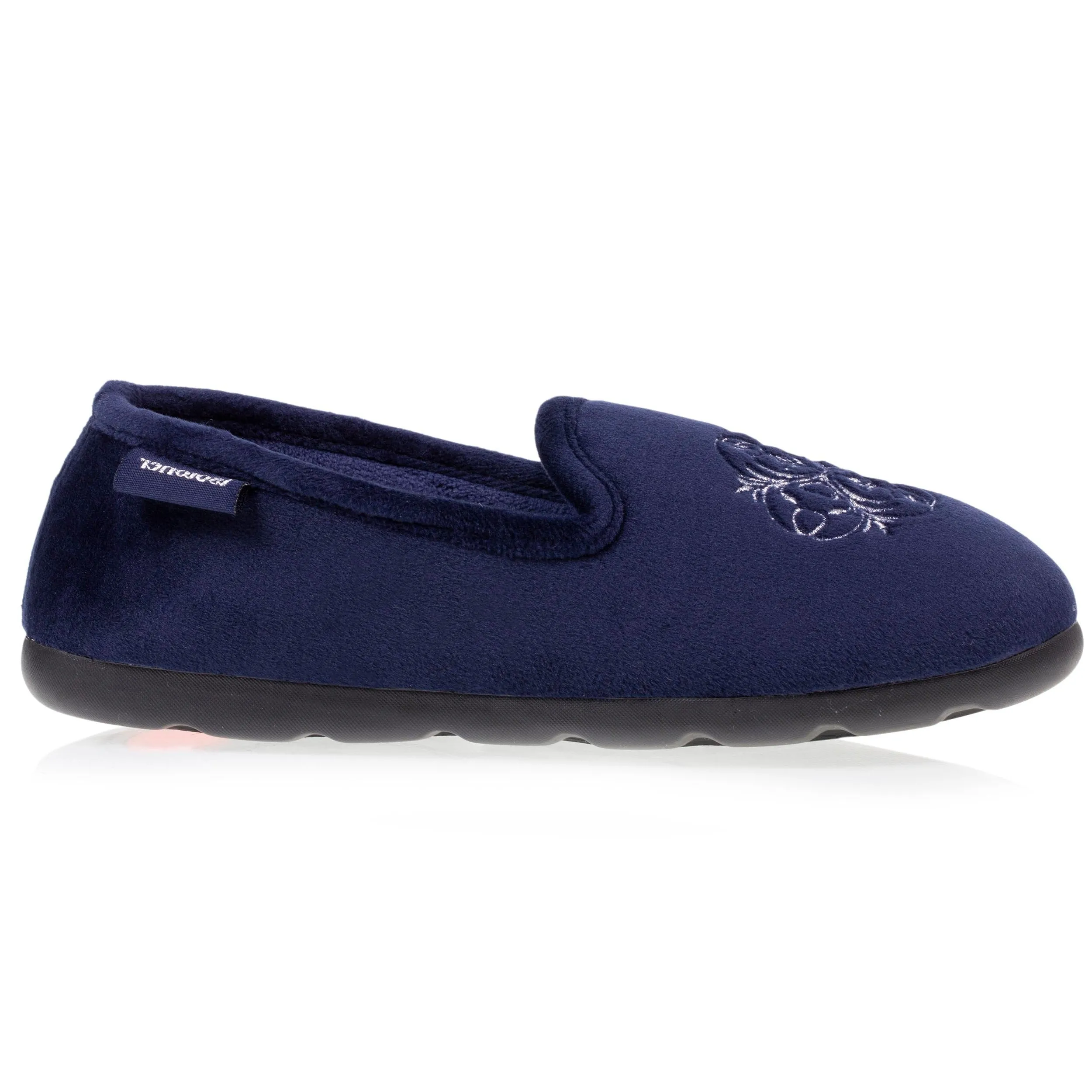 Chaussons charentaises Femme Marine blason