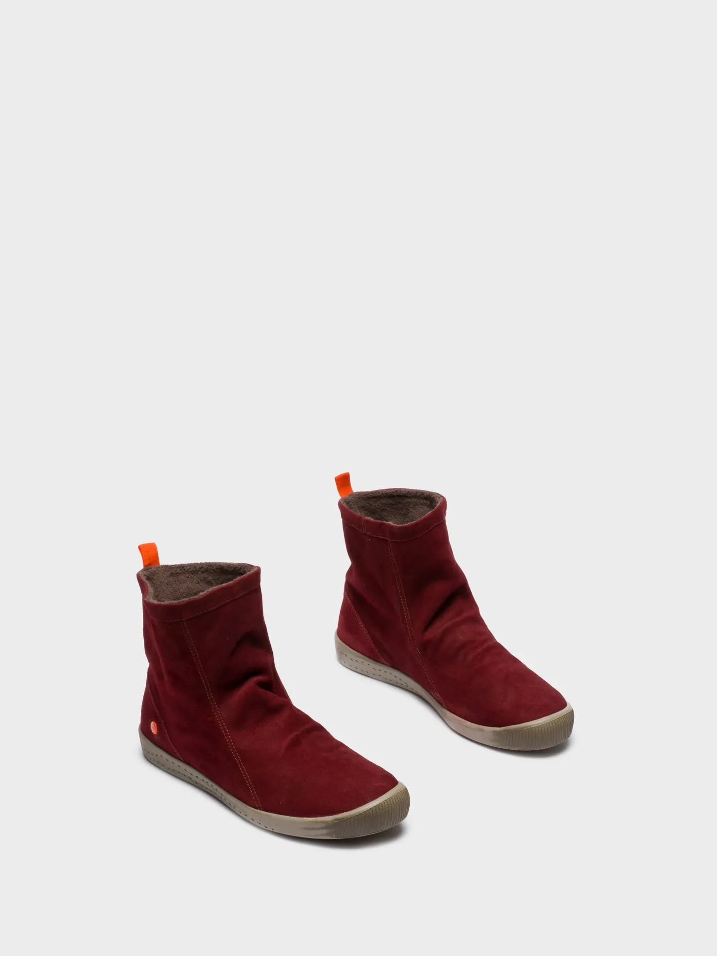 DarkRed Sock Ankle Boots