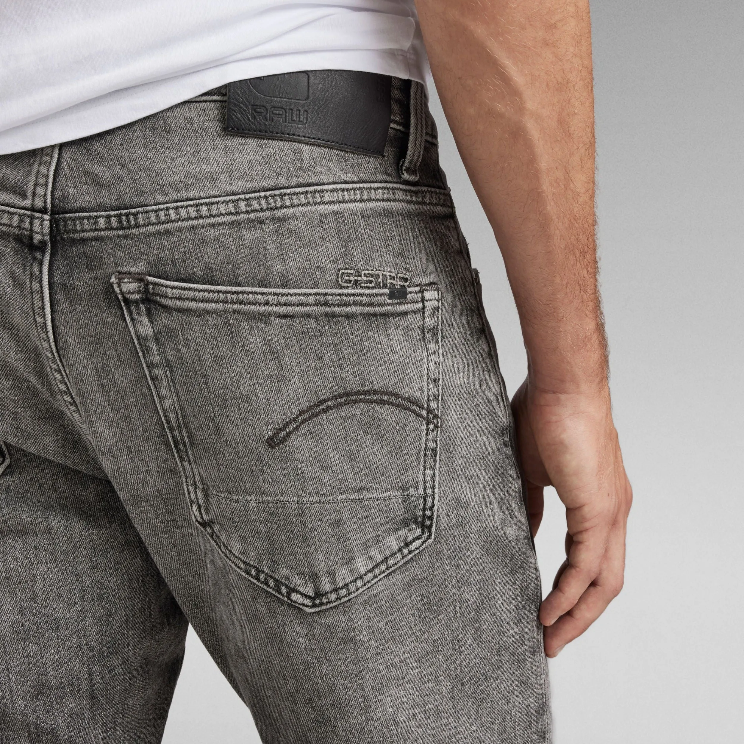 Faded Carbon 3301 Slim Jeans