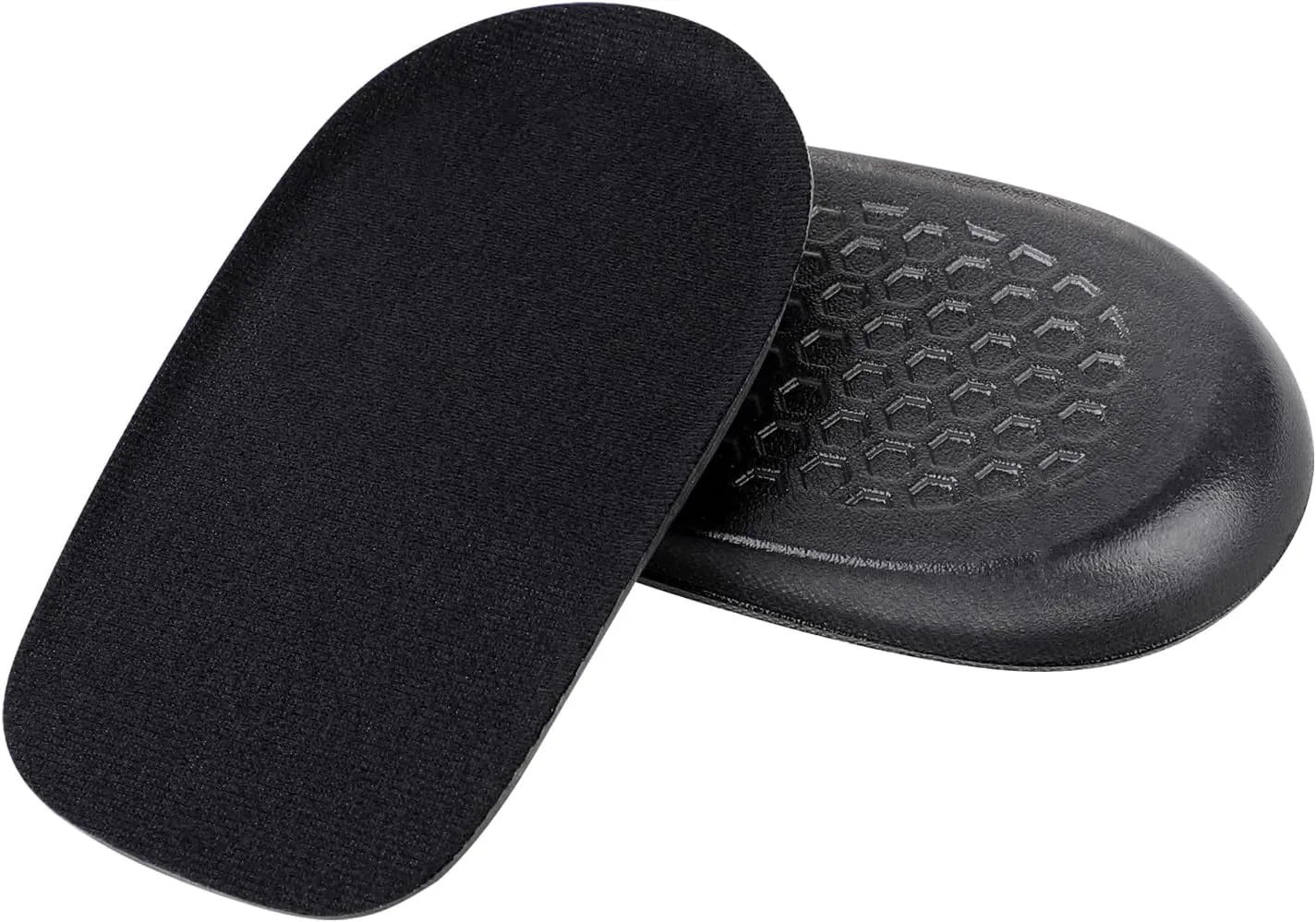 Heel Lifts, Gel Height Increasing Insoles, Soft Shoe Lifts for Uneven Legs, Shoe Lifts for Women, 0.6 Inch Heel Lifts for Leg Length Discrepancy, Comfort Half Foot Insoles for Heel Pain, Black