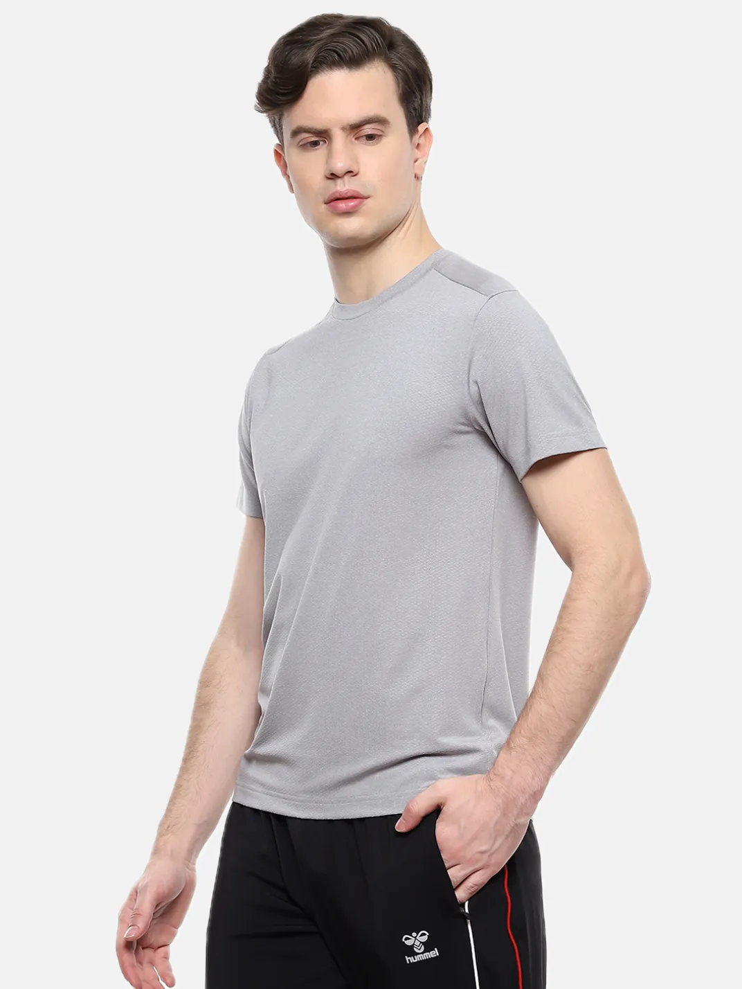 Hummel Ethel Men Grey Recycle T-Shirt