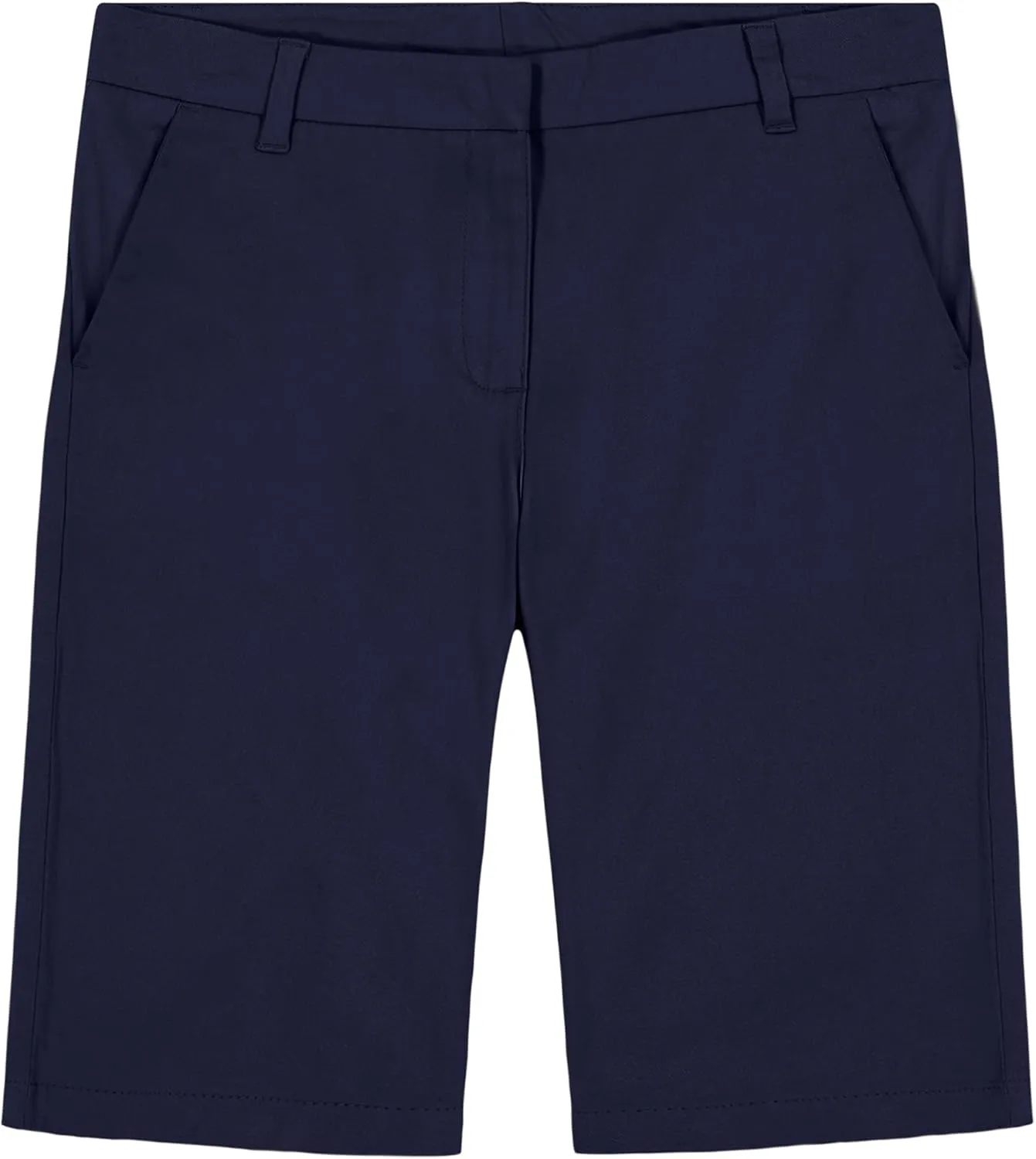 IZOD Girls' School Uniform Skinny Bermuda Twill Short