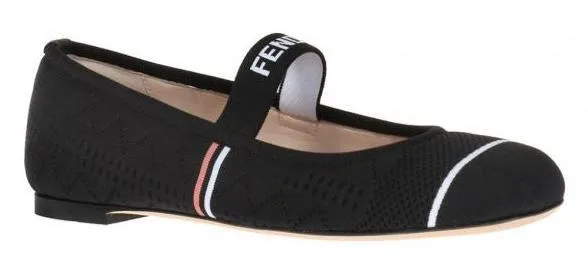 Logo Ballet Flats - Black or Red