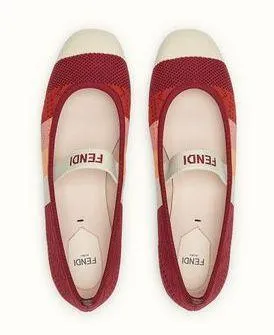 Logo Ballet Flats - Black or Red