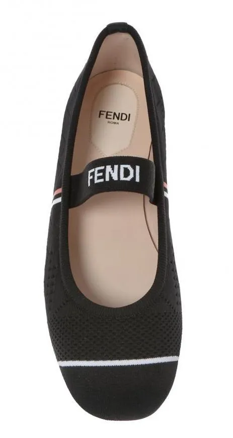 Logo Ballet Flats - Black or Red