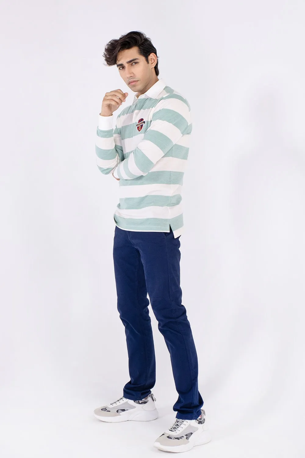 Men's Full Sleeve Fashion Polo