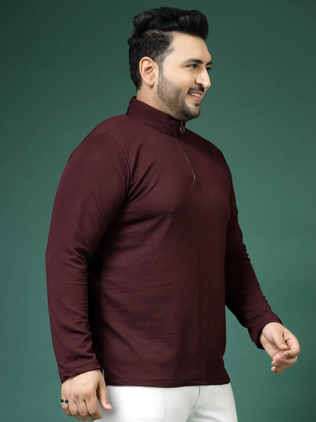 Men's Polycorduroy Slim Fit T-Shirt