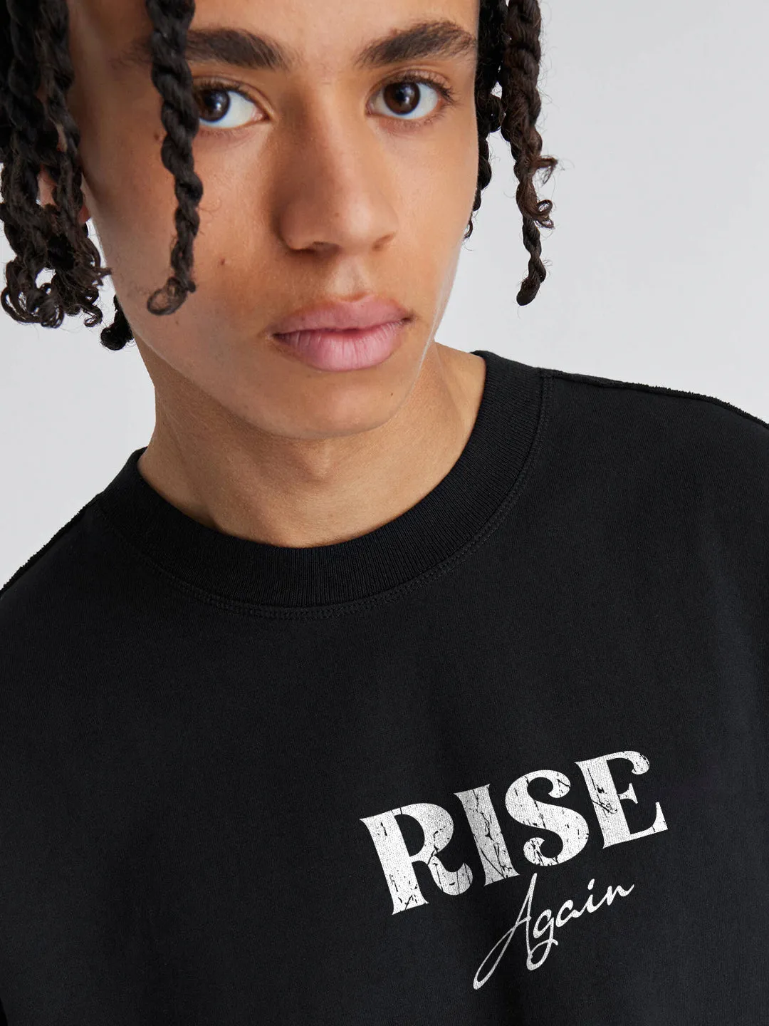Rise Again Mens Oversized T-Shirt with Print
