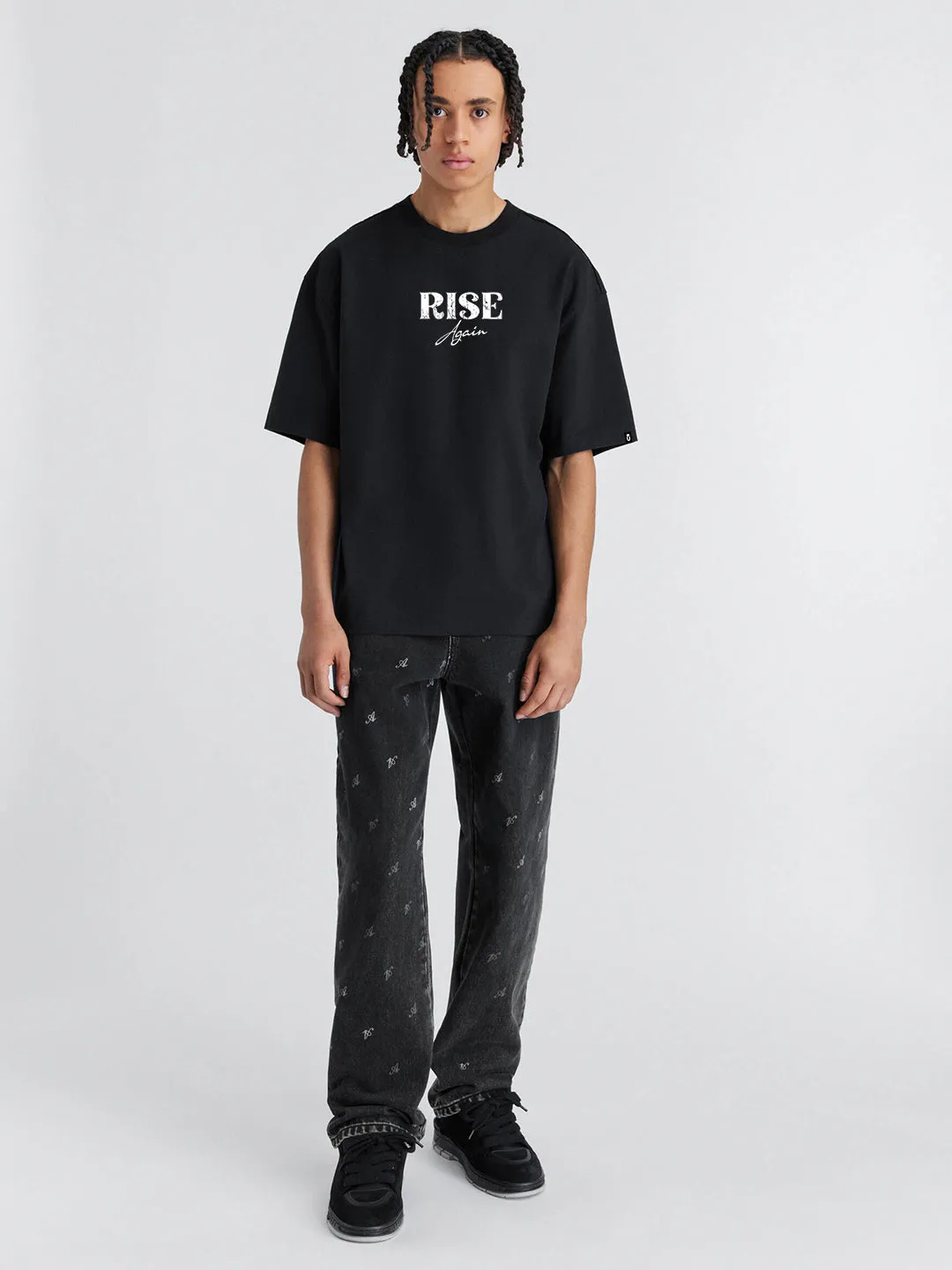 Rise Again Mens Oversized T-Shirt with Print