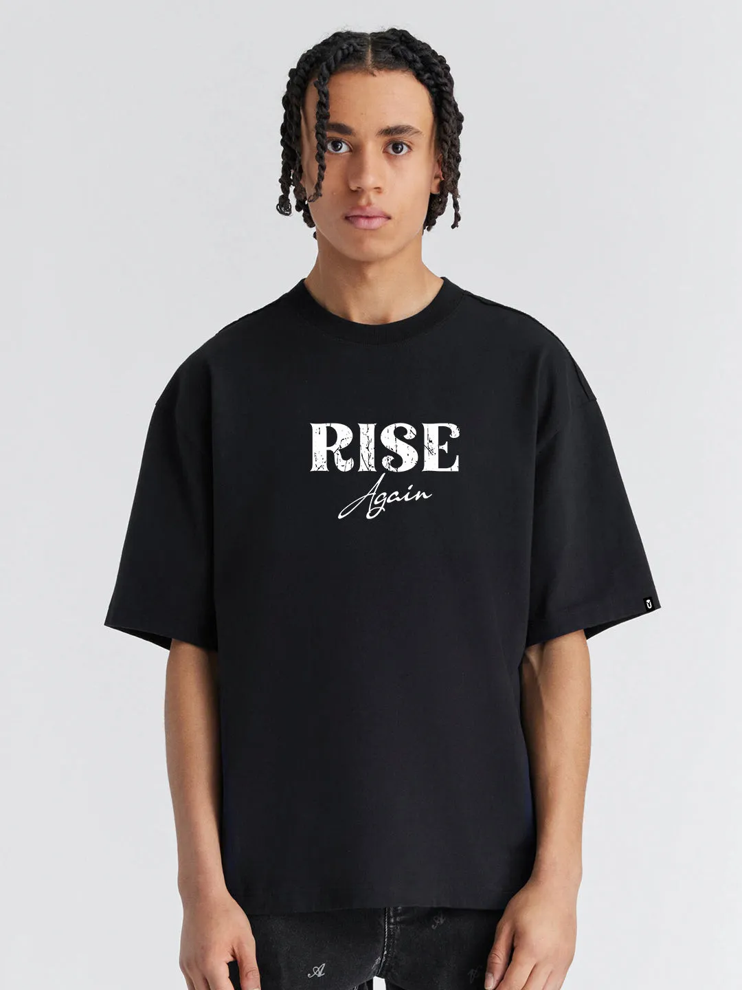 Rise Again Mens Oversized T-Shirt with Print