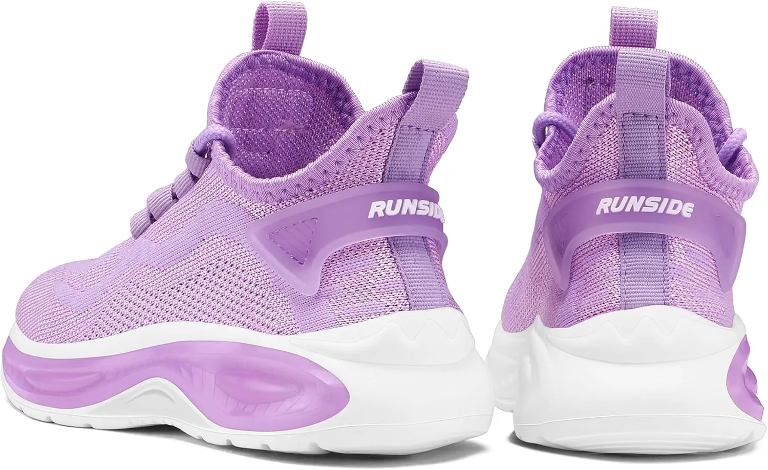 RUNSIDE Boys Girls Sneakers, Lace up Kids Tennis Shoes for Walking/Running Lightweight Breathable Gym Shoes Outdoor, Little Kid/Big Kid