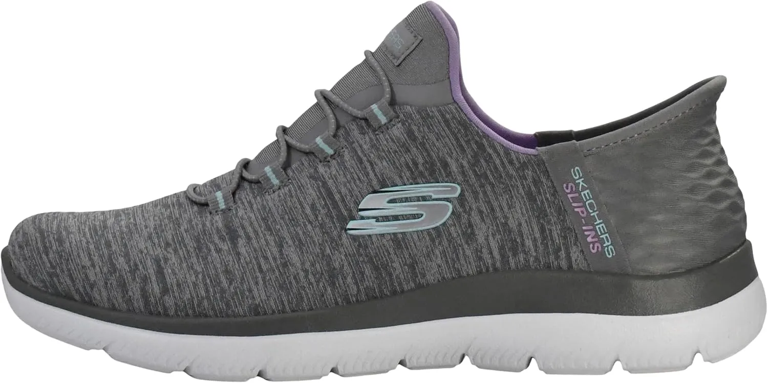 Skechers Women's Summits Hands-Free Slip-Ins ?C Memory Foam Insole, Heel Pillow, Vegan Materials Sneakers