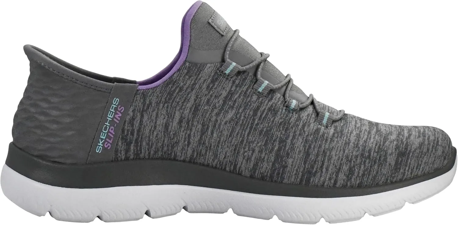 Skechers Women's Summits Hands-Free Slip-Ins ?C Memory Foam Insole, Heel Pillow, Vegan Materials Sneakers