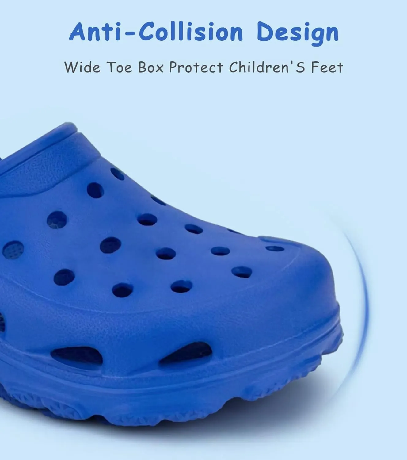 Toddler Kids Classic Clogs Boys Girls Slip on Sandals Water Shoes Light and Durable