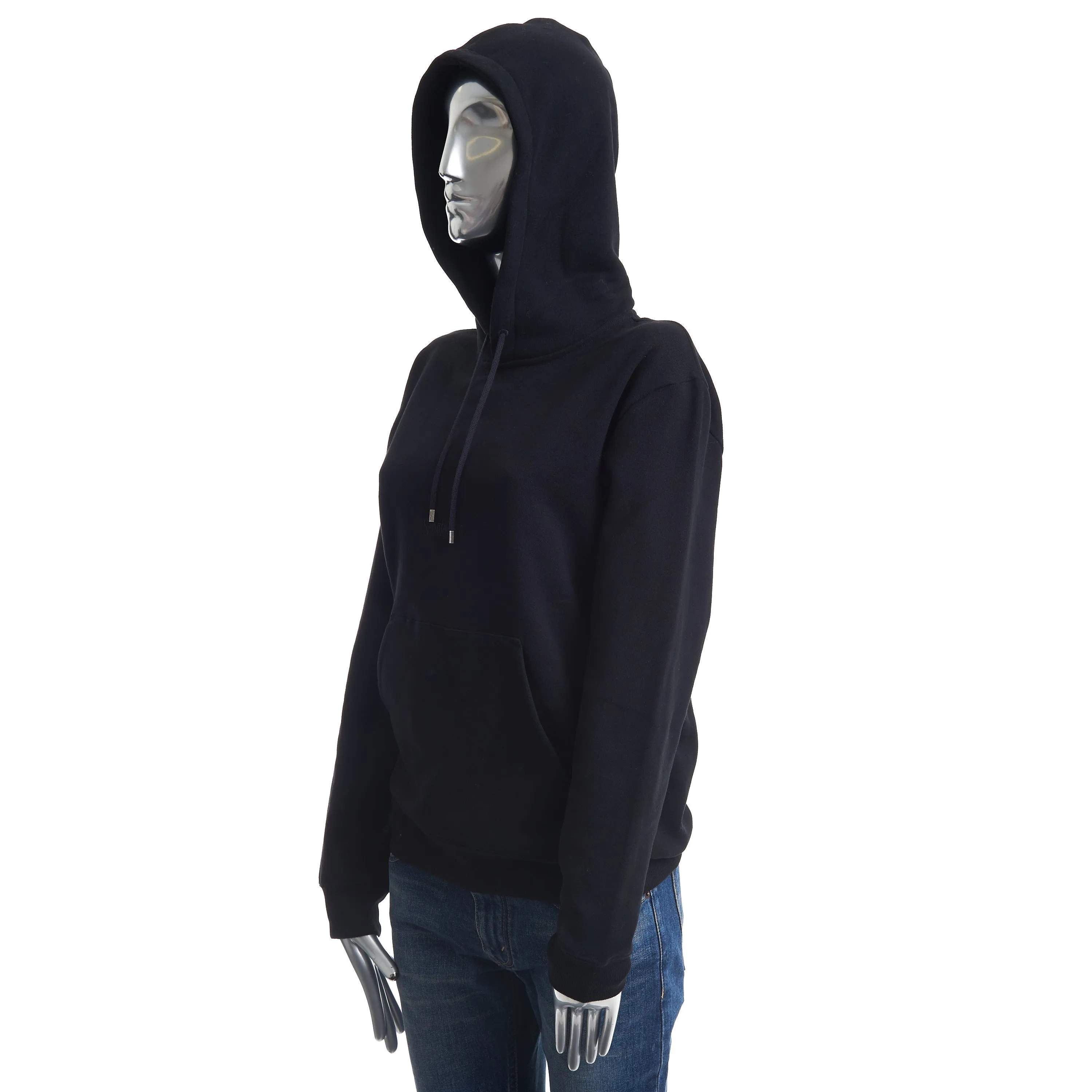 Women's Black Fleece Hoodie - Embroidered Logo