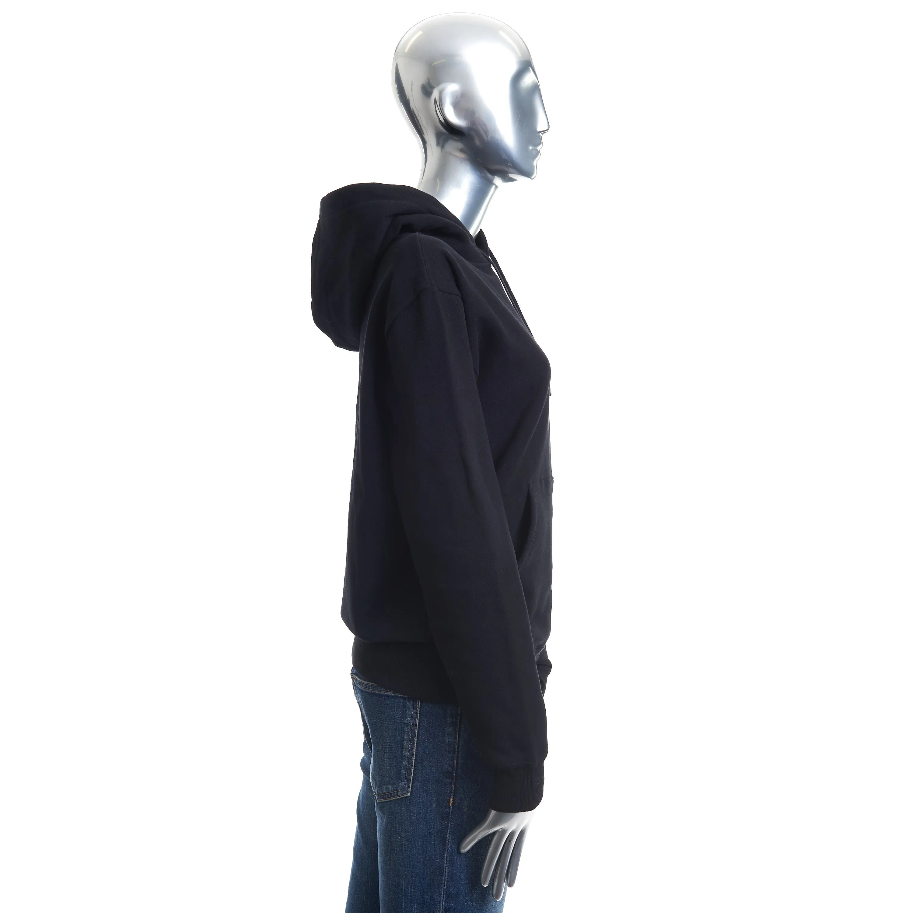 Women's Black Fleece Hoodie - Embroidered Logo