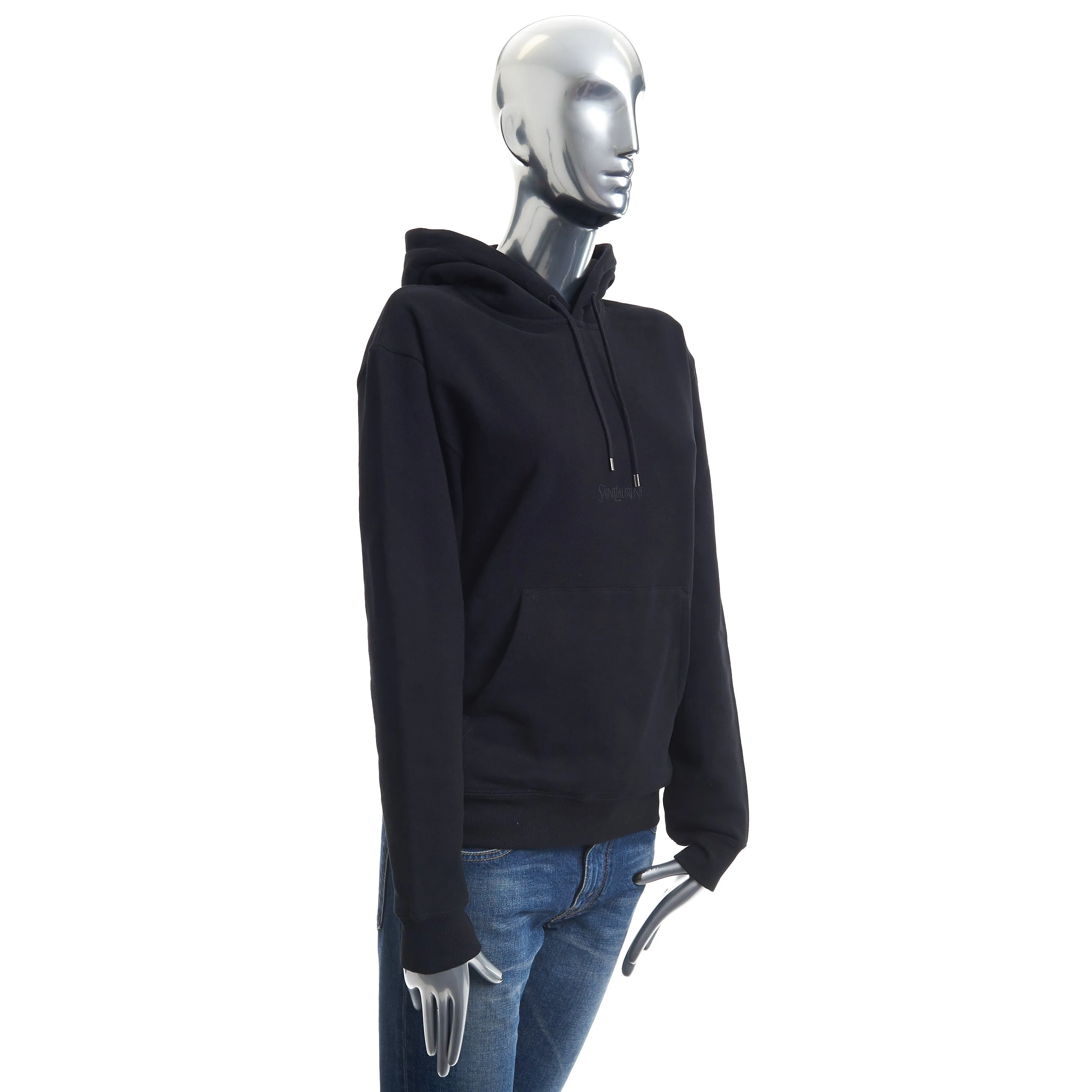 Women's Black Fleece Hoodie - Embroidered Logo