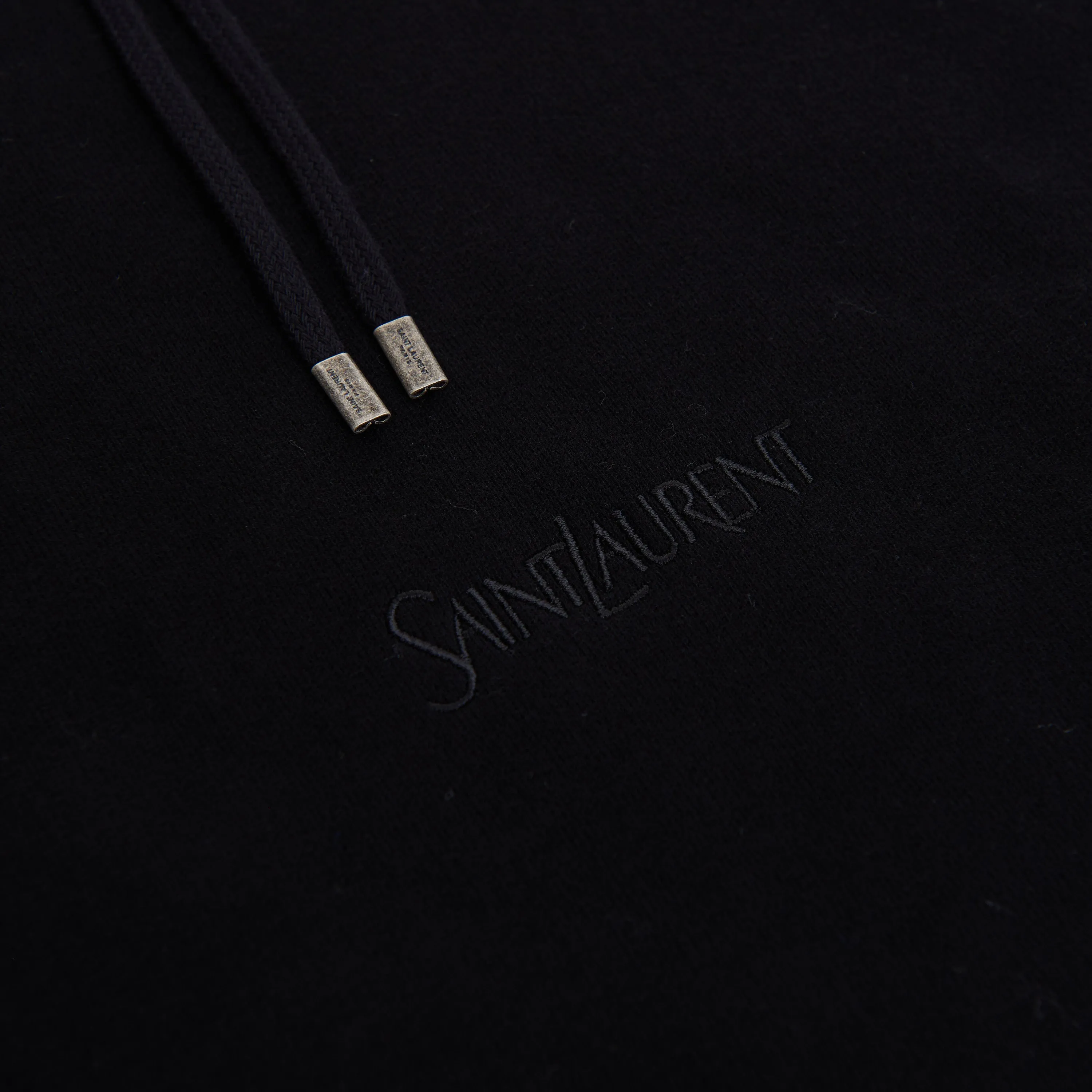Women's Black Fleece Hoodie - Embroidered Logo