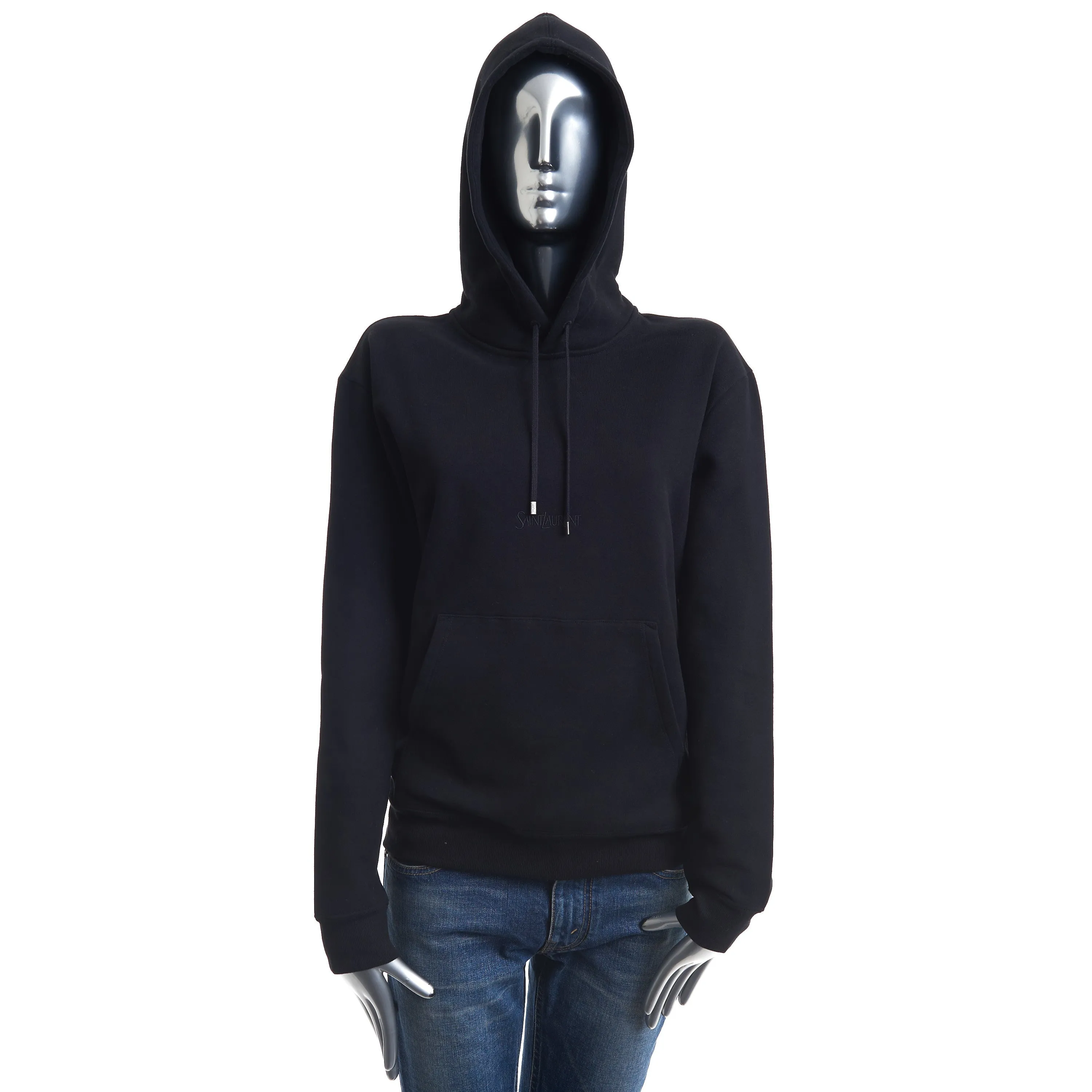Women's Black Fleece Hoodie - Embroidered Logo